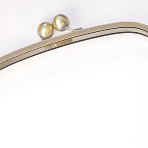 32cm ( 12&quot;) Large Bag Frame Bronze Color With Kiss Lock Glue In Style 32x11.5cm