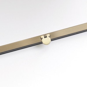 19cm ( 7&quot;) Brushed Brass Purse Frame Quality Bar Lock Wallet Purse Frame With Screws