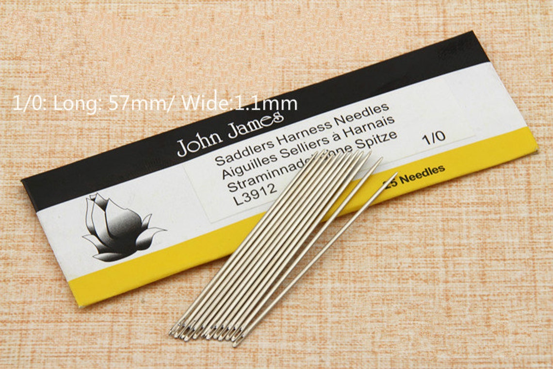 Leather Hand Sewing Needles2pcs a Pack Etsy