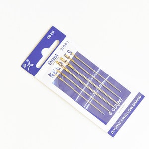 May include: A package of 6 Best Needles, size 2/0 & 1, double swallow brand.