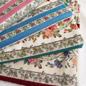 Flower Walll Pattern Cotton Linen Fabric High Quality Sewing Material 50 x 110cm Pick Color