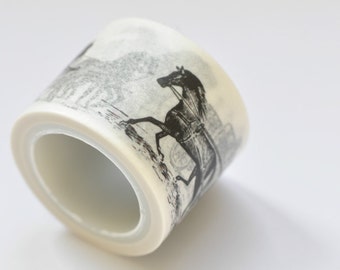 vintage Retro Horse Washi Tape 30mm de large x 5m de long No.12084