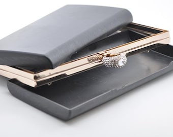 1 pezzo di borsa a forma di scatola con pochette da incollare, 22 cm x 12 cm (8" x 5"), scegli il colore