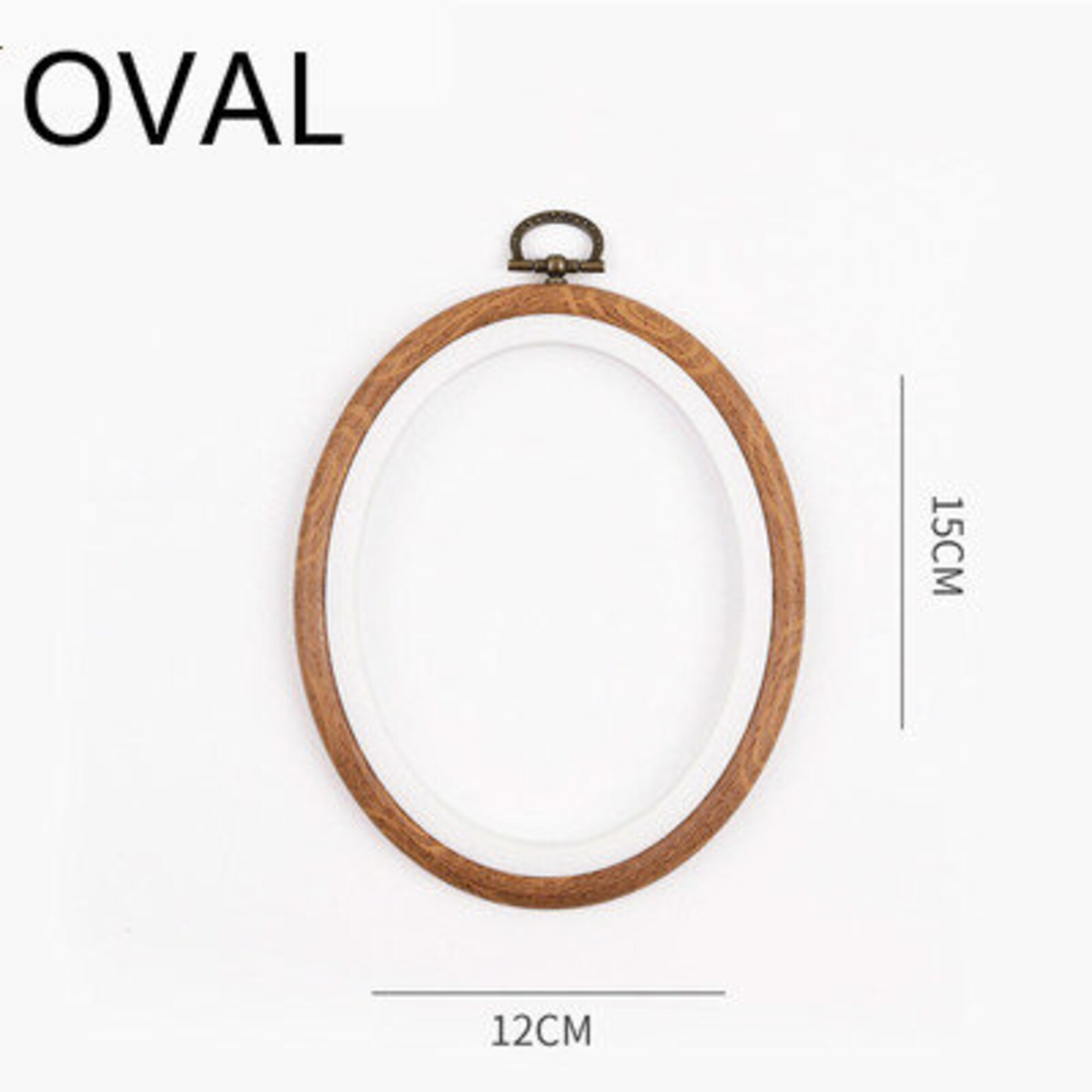 Ovaler Stickrahmen 22x29cm - Perfekt Für Deine Stickprojekte Und Kreuzstich