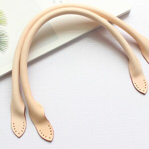 A Pair Sewing Leather Handbag Handle 3 Colors Length 31.5cm/45cm