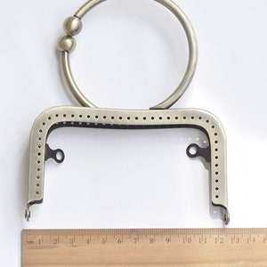 Rétro Metal Purse Frame /Couture Poignée Sac à main Cadre 12.5cm 5 Pick Color image 7