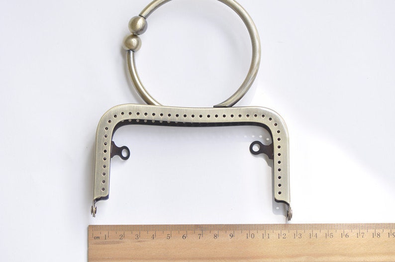 Retro Metal Purse Frame /Sewing Handle Purse Frame 12.5cm 5 Pick Color image 7