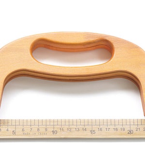 25cm 10 Retro Purse Frame / Large Wood Handle Purse Frame With Screws Pick Size image 4