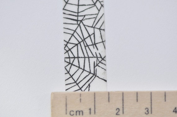 蜘蛛の巣和紙テープ/ハロウィンマスキングテープ 15mm幅×5m No.13283