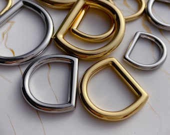 2 stuks A-set D-ringen, binnenmaat: 10,5 mm/12 mm/15 mm/18 mm/21 mm/25 mm