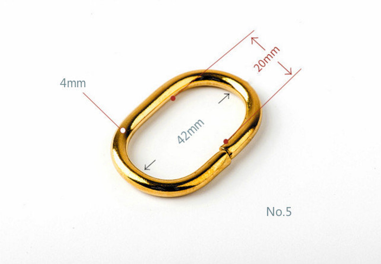 2 Pcs A Pack Brass Oval Ring/ Handbag Hardware/ Oval Etsy