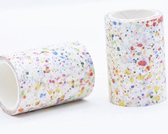 Retro Wide Colorful Painting Washi Tape 50mm Wide x 5 Meters Roll