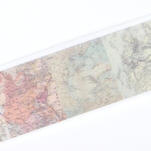 World Map Washi Tape Nautical Map Scrapbooking Tape 30mm Wide X 5M No ...