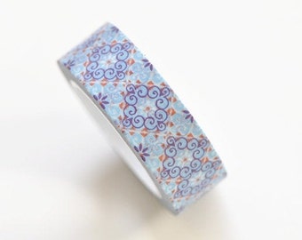 Blue Washi Tape Japanese Masking Tape 15mm Wide x 10M Long No.11071