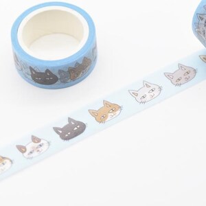 Lovely Cat Washi Tape Kitten Masking Tape 15mm Wide x 5 Meters No.12473