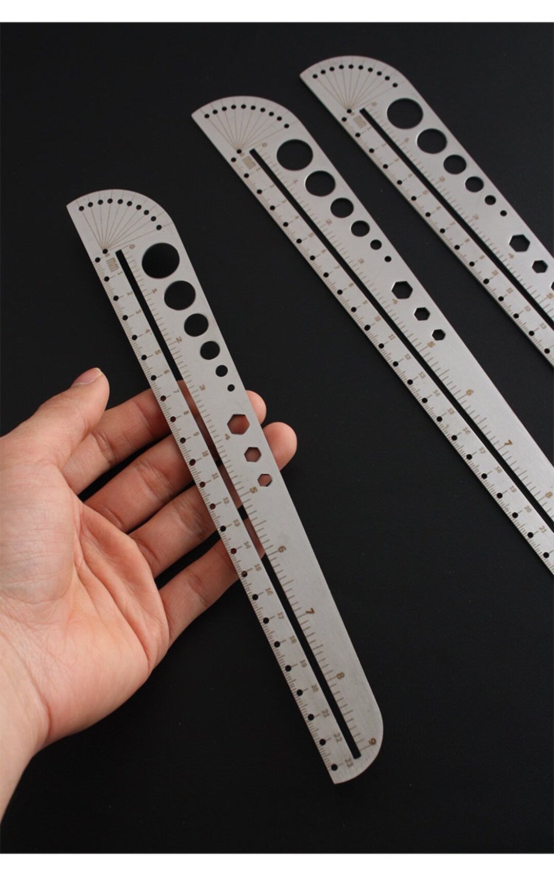Stainless Steel Standard Ruler - 6 Inch - Pack of 2 - Metric and Imperial  Solid Metal Rulers - Inch Stainless Steel Flat Ruler