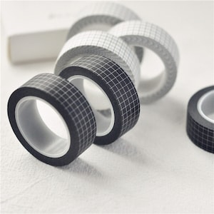 Elegante grid patroon Washi tape journal levert 15 mm breed x 10 meter roll pick kleur