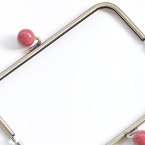 22cm 8 Purse Frame With Large Red Kisslock Tube Bag Frame 22x8cm Pick Color image 6