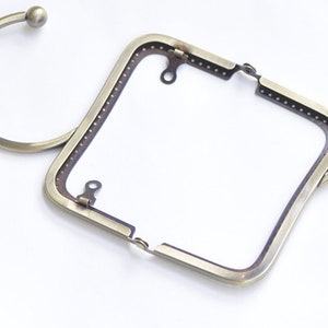 Rétro Metal Purse Frame /Couture Poignée Sac à main Cadre 12.5cm 5 Pick Color image 3