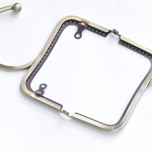 Retro Metal Purse Frame /Sewing Handle Purse Frame 12.5cm 5 Pick Color image 3