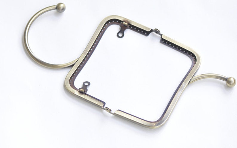 Rétro Metal Purse Frame /Couture Poignée Sac à main Cadre 12.5cm 5 Pick Color image 3