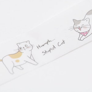Katzen Washi Tape 30mm x 3 Meter A Rolle mit Rückseitenpapier Bild 6