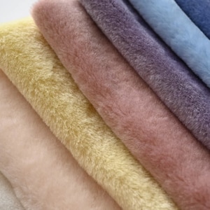 Materiale per orsacchiotti in tessuto morbido per realizzare giocattoli di peluche 32 cm x 24 cm (12" x 9") Scegli il colore