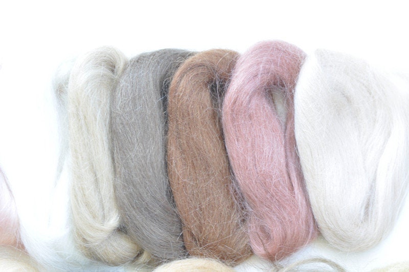 Angora Goat Mohair Needle Felting Wool Bundle 5G(0.17 OZ) A Pack –  VeryCharms