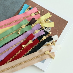 Handbag Zippers No.3 Raindrop Head Rainbow Pick Up Color / Length