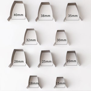 Leather Belt Punch Chisel Cutter Mold 15mm/18mm/20mm/25mm/28mm/30mm/32mm/35mm/38mm/40mm 10pcs A Set