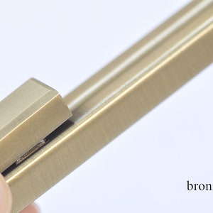 8 Metall Portemonnaie Rahmen Clutch Tasche Geldbeutel Rahmen mit Schrauben Gunmetal/ Gold/ Bronze Bild 6