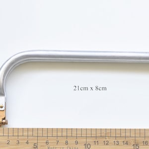 Doctor Bag Frame Aluminium Tube Purse Frame Bag Frame Hardware 19cm/21cm/25cm/30cm/40cm Pick Size image 4