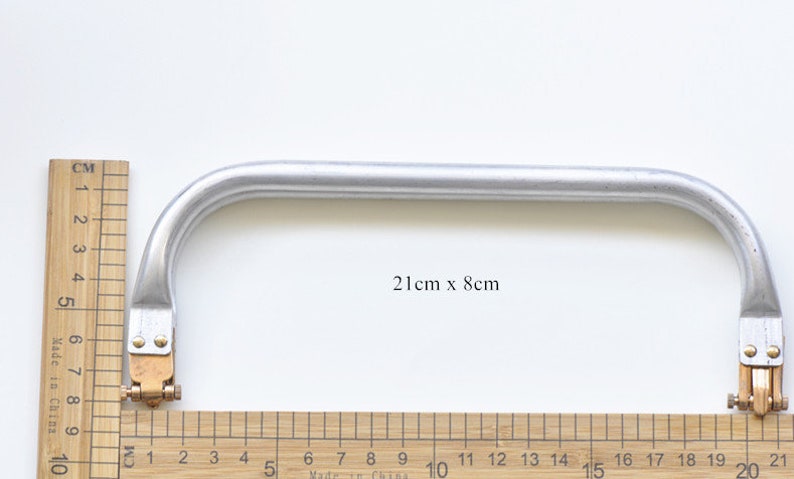 Doctor Bag Frame Tubo de aluminio Monedero Marco Bolsa Marco Hardware 19 cm / 21 cm / 25 cm / 30 cm / 40 cm Tamaño de selección imagen 4