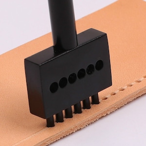 4mm/5mm/6mm Leather Stitching Prong Chisel Round Hole-2/4/6 Prongs Available
