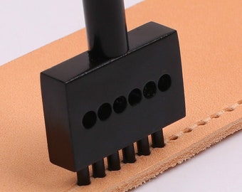 4mm/5mm/6mm Leather Stitching Prong Chisel Round Hole-2/4/6 Prongs Available