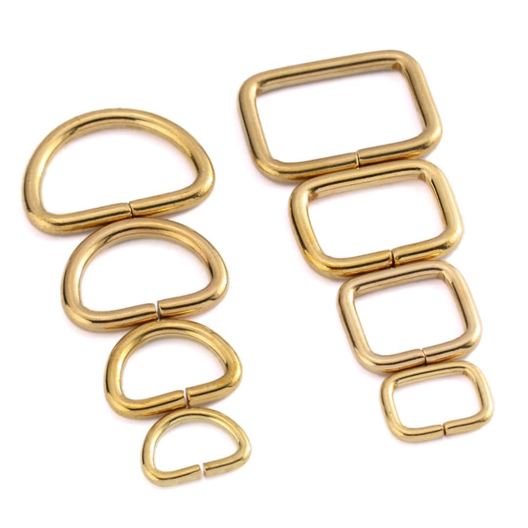 1 Piece Brass D Rings Rectangular Rings Handbag Hardware Pick Size - Etsy