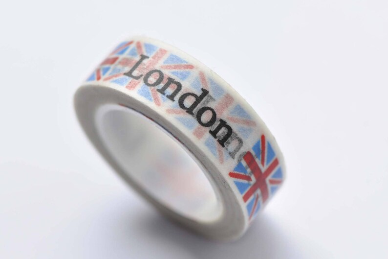 United Kingdom Flag London Washi Tape 15mm Wide x 10M Roll No.12574