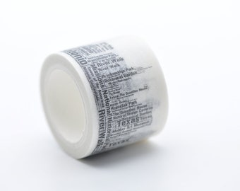 City Washi Tape House Japanse afplaktape/zwarte brede decotape 30 mm x 5 meter