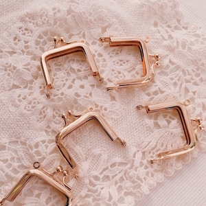 4cm Purse Frame Mini Purse Frame Light Gold 4cmx3.5cm