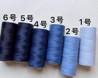 6 Pieces A Set 0.5mm Flat Cord Waxed Thread Bracelet Thread 80 Meters A Roll