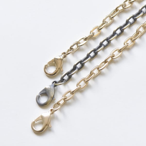 6mm x 115cm Purse Frame Chain Silver/Brushed Silver/ Bronze/Light Gold /Matte Gold