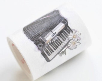 Musical Instrument Washi Tape Music Planner Tape 50mm Wide x 3M Long No.12181