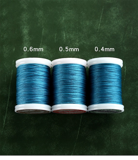 0.45MM Polished Hemp Sewing Thread Macrame Leather Craft String 100yards  Spool 