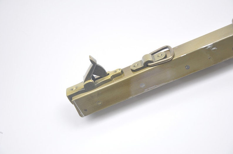 Doctor Bag Purse Frame With Screws Brushed Brass Metal Closure Purse Frame 30cm 12/ 35cm 14 / 40cm16 / 45cm18 image 8