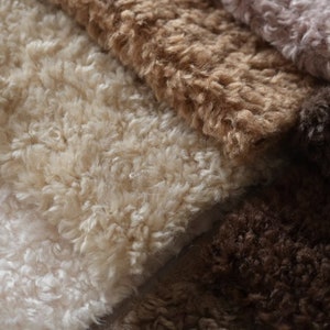 Teddy Bears Material Soft Fabric For Toy Stuffed Animal Making 32cm x 24cm (12”x 9”)