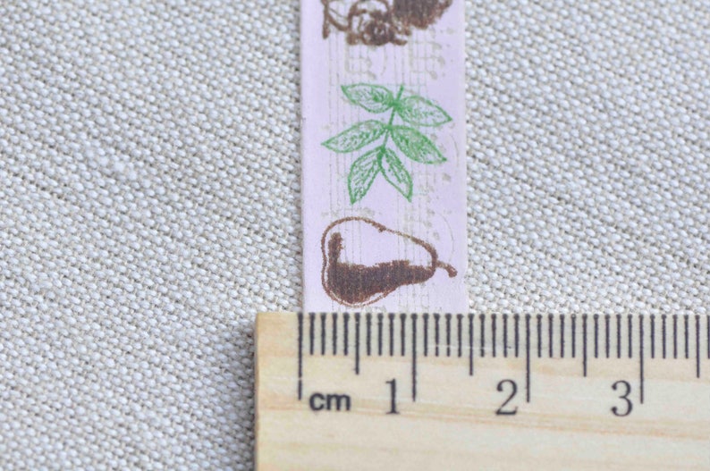 Retro Washi Tape Bird Flower Masking Tape 15mm wide x 10M Roll No.13064