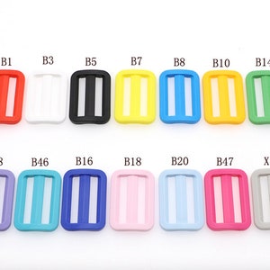 32mm Plastic Strap Adjuster Strap Sliders Pick Color