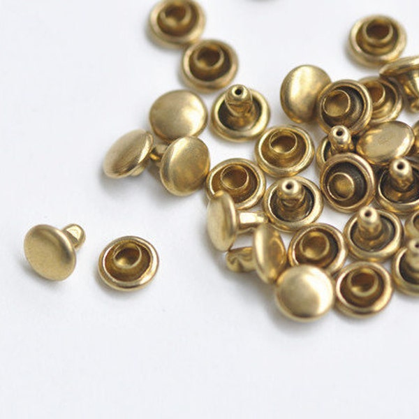 Brass Studs/ Rivets For Bags/ Belt Stud /Brass Rivet 30 Sets A Pack