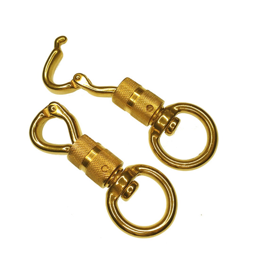 Solid Brass Trigger Snap Large Dog Hooks Horse Brass Trigger Snap Inner