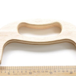 25cm 10 Retro Purse Frame / Large Wood Handle Purse Frame With Screws Pick Size image 5